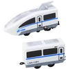 Lean Toys Elektrinis traukinys City Express su 13 dalių bėgiais