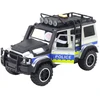 Lean Toys Policijos visureigis su priekaba ir arklio figūrėle, šviesos ir garsai