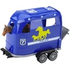 Lean Toys Policijos visureigis su priekaba ir arklio figūrėle, šviesos ir garsai