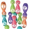 Lean Toys Vaikų boulingo rinkinys su spalvotais veidukais