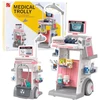 Lean Toys Dantisto rinkinys su medicininiu vežimėliu, 26 dalys