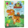 Lean Toys Vaikiška LED Lempa su Dinozaurais ir Nuotoliniu Valdymu