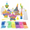 Lean Toys Smėlio Meno Rinkinys Vaikams su Fluorescenciniu Smėliu