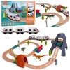 Lean Toys Elektrinis traukinys su dinozaurais, šviesomis ir garsais, 76 cm