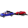 Lean Toys Automobilių žaislų rinkinys su vilkiku ir sportiniu automobiliu