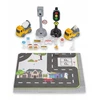 Lean Toys Šviesoforų rinkinys su automobiliukais