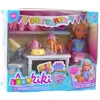Lean Toys Lėlių ir gyvūnų gimtadienio vakarėlio rinkinys su aksesuarais