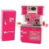 Lean Toys Virtuvės ir šaldytuvo žaidimų rinkinys lėlėms 29 cm