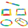 Lean Toys Jutiminis Balansas Sujungiamų Takelių Rinkinys 16 Dėžių + 4 Jungtys