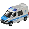 Lean Toys Policijos automobilis 1:32 su traukimo mechanizmu, šviesomis ir garsu