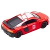 Lean Toys Metalinė sportinė mašina su atidaromomis durimis, raudona, 10.5 cm