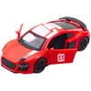 Lean Toys Metalinė sportinė mašina su atidaromomis durimis, raudona, 10.5 cm