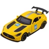 Lean Toys Lenktyninis automobilis metalinis 1:43 geltonas