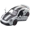 Lean Toys Metalinė sportinė mašina GTRS su atidaromomis durimis, pilka 1:43