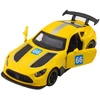 Lean Toys Lenktyninis automobilis metalinis 1:43 geltonas