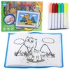 Lean Toys Drobės tapybos lenta su plaunamais žymekliais 30x20 cm