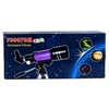 Lean Toys Astronominis teleskopas vaikams su stovu, geltonas, padidinimas 150x