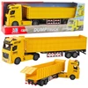 Cieżarówka Geltonas transportavimo sunkvežimis su priekaba 58x10x16 cm