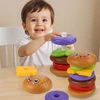 Lean Toys Dėlionė vaikams 7 dalių burgerio tema