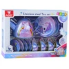 Lean Toys Vaikiškas metalinis arbatos servizas su vienaragio motyvais