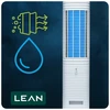 Wentylator Ventiliatorius Lean su vandens vėsinimu ir jonizacija, 60W