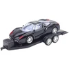 Lean Toys Visureigių Rinkinys su Automobilių Priekaba ir Sportiniu Automobiliu 58,5 cm