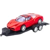 Zestaw Bekelės žaislinis automobilis su priekaba ir sportiniu automobiliu, 59 cm