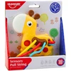 Lean Toys Sensorinis žirafos žaislas su traukimo virvelėmis