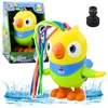 Lean Toys Spalvingas vandens žaislas papūga su judančiais elementais