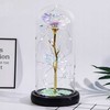 Lean Amžinoji rožė kristaliniame kupole spalvotas LED apšvietimas 21x11cm