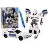 Auto Robot Transformuojamas automobilis-robotas 2in1 baltas