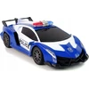 Lean Toys Nuotoliniu būdu valdomas policijos lenktynių automobilis su LED šviesomis