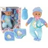 Lean Toys Baby Doll lėlė su mėlyna pižama