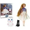 Lėlė Emily su kačiuku Lean Toys