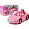 Lean Toys Lėlė keliauja su kabrioletu