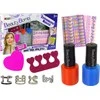 Nagų dažymo rinkinys vaikams Lean Toys Lacquers Glitter Stickers Rings