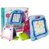 Lean Toys Dvipusė piešimo lenta su priedais LeanToys