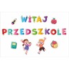 LearnHow Mokyklos dekoracijos – Sveiki, darželis (didelis užrašas)