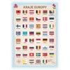 LearnHow Mokomasis plakatas – Europos šalys A3