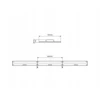 LED juosta 24Vdc, 14W/m, COB 528LED/m, 1350lm, šiltai balta 2700K, IP20, 180°, LED LINE