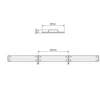 LED juosta 24Vdc, 8W/m, COB 320LED/m, 800lm, šiltai balta 2700K, 180°, LED LINE