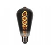 LED lemputė E27 ST64 230V 4W 150lm, gintarinė balta 1800K, RETRO VINTAGE GRAPHITE, pritemdoma, LED line PRIME