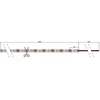 LED juosta 12V 9.6W/m hermetiška IP65, 120LED/m SMD2835, neutraliai balta 4000K 115lm/W, LED LINE