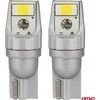 LED lemputės Canbus T10 W5W 2SMD 3570 baltos 12V 24V amio-04256