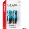 LED lemputės Canbus T20 7443 W21/5W 4SMD 1860 baltos 12V 24V amio-04255