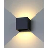 Sieninis šviestuvas Led Line Lite Sieninis lauko šviestuvas CUBE 2x3W 3000K, reguliuojamo švietimo kampo, juodas spalvos