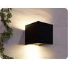 Sieninis šviestuvas Led Line Lite Sieninis lauko šviestuvas CUBE 2x3W 3000K, reguliuojamo švietimo kampo, juodas spalvos