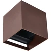 Sieninis šviestuvas Led Line Lite Sieninis lauko šviestuvas CUBE 2x3W 4000K, reguliuojamo švietimo kampo, corten spalvos