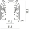 Led Line Prime 3 fazių bėgelis LUMICANTO 2m baltas