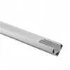 LED profilis R02 kampinis Eco Light EC20624 2m aliuminio baltas + pieniškas gaubtas